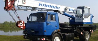 Truck crane KS-35719: all models, technical characteristics, lifting capacity, boom design