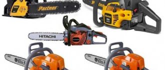 chainsaws of different models