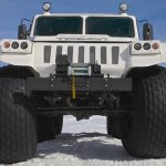 Large all-terrain vehicles with low pressure tires