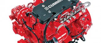Двигатель Cummins при мощности 180 л.с обеспечивает расход топлива в пределах 14 л на 100 км