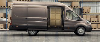 Ford transit van cargo compartment dimensions