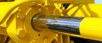 A hydraulic cylinder is a volumetric hydraulic motor that converts the energy of fluid flow into mechanical energy