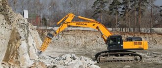 Excavator-based hydraulic hammer: design and application