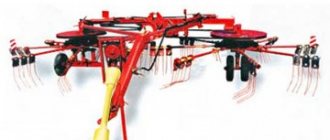 Characteristics, features and design of tedder rake GVR 630
