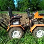 How to make a 4x4 all-wheel drive mini tractor with your own hands