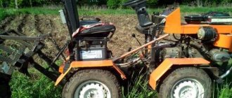 How to make a 4x4 all-wheel drive mini tractor with your own hands