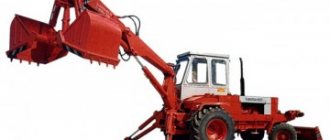 Design and operating features of the PEA-1A backhoe loader