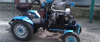 Mini tractor from Oka