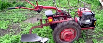 The purpose of the MTZ-05 walk-behind tractor on the farm and its distinctive features