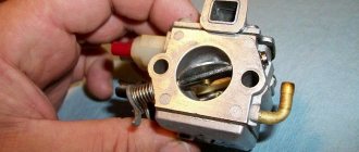 Saw carburetor maintenance