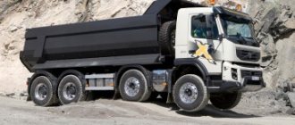 Review of Volvo mining dump trucks: models, characteristics, design features