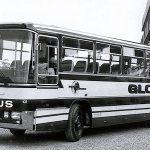 One of the first Neoplan N 314 Tropic tourist buses assembled in Ghana was exported to Germany. It was ordered by the Cologne travel agency Globus Reisen, which had branches in Leverkusen and Bonn. 1974 