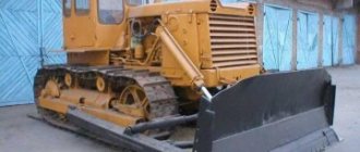 Features, modifications and characteristics of the bulldozer DZ-110