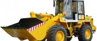 Features, purpose and characteristics of the Amkador 342v front loader