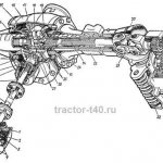 Front drive axle T-40