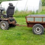 Transportation of goods by mini tractor