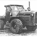 The first version of the T-150 tractor archive photo