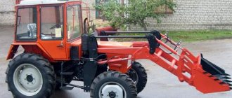 Loader for tractor T-25