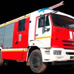 Fire tanker ATs-3.2-40-4 on KamAZ 43253 4x2 chassis