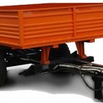 Tipper trailer for mini tractor