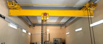 The principle of operation and the difference between a crane beam and a hoist