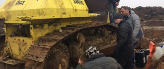Crawler bulldozer repair