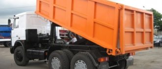 Areas of use and design features of MAZ-5516-01 dump trucks