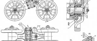 Схема каретки подвески ДТ-75
