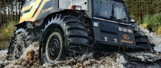 Snow and swamp-going vehicles on low-pressure tires