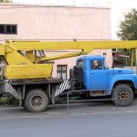 Construction truck cranes ZIL 130