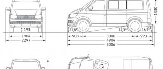 Технические характеристики Volkswagen Transporter T5