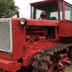 Tractor DT-75 in the field