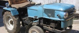 Tractor based on the Moskvich car - design features and assembly principle