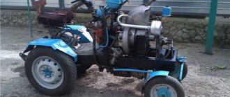 Tractor with ZAZ engine