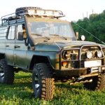 UAZ 469 tuned for hunting and fishing