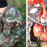 Installing lugs on the walk-behind tractor