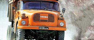 В таком ярко-оранжевом окрасе чаще всего запоминалась видевшим её впервые новая модель Tatra 148, пришедшая на смену «138-й». Украина, Днепропетровская область, 1983 г.