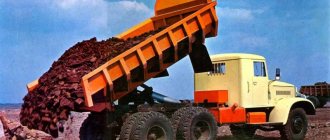 Options and modifications of the KrAZ-256 dump truck