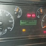 The ABS error light came on on the KamAZ instrument panel